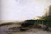 unknow artist Kritklippor in Normandie oil painting reproduction